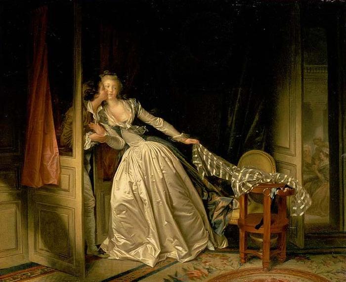 Jean-Honore Fragonard The Stolen Kiss Norge oil painting art